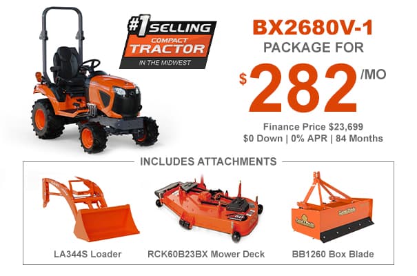 Kubota BX2680V-1 Tractor Package