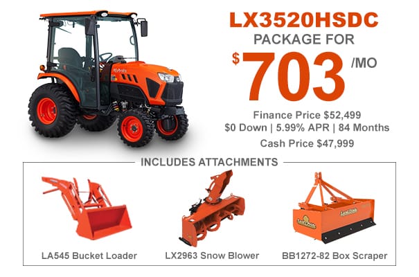 LX3520HSDC Tractor Package