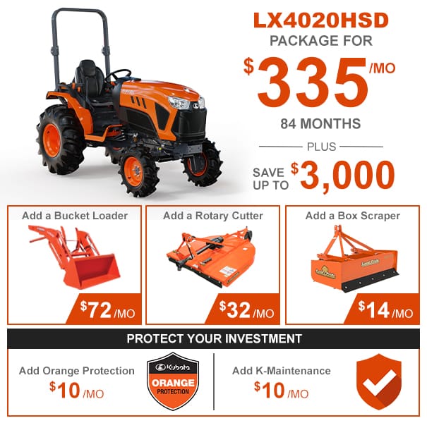 Kubota LX4020HSD Tractor Package