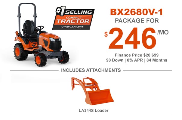 Kubota BX2680V-1 Tractor Package