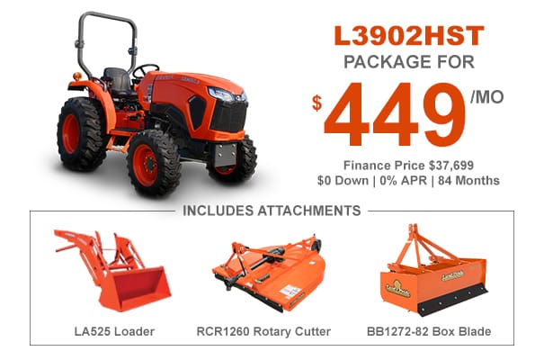 Kubota L3902HST Tractor Package