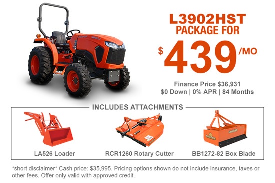 Kubota L390 Tractor Package Deal
